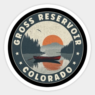 Gross Reservoir Colorado Sunset Sticker